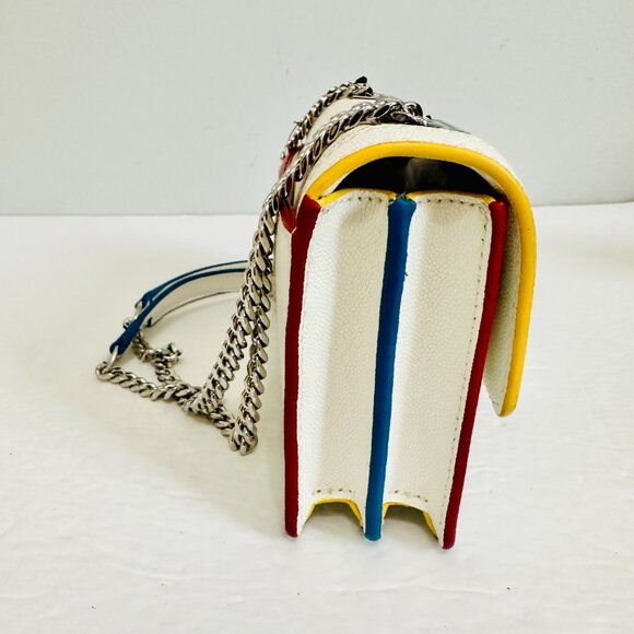 KARL LAGERFELD PARIS STUDDED EMBELLISHED RHINESTONE SMALL CROSSBODY BAG - Picture 8 of 14